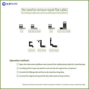 Mijing No Need Solde ring Face ID-Programmierer für IPhone X -14 Pro Max Face ID funktioniert nicht. Reparieren Sie das Punktmatrix-Flex kabel