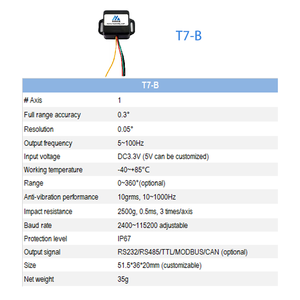 Basso costo singolo asse modulo sensore di inclinazione RS232 RS485 RS422 TTL uscita digitale