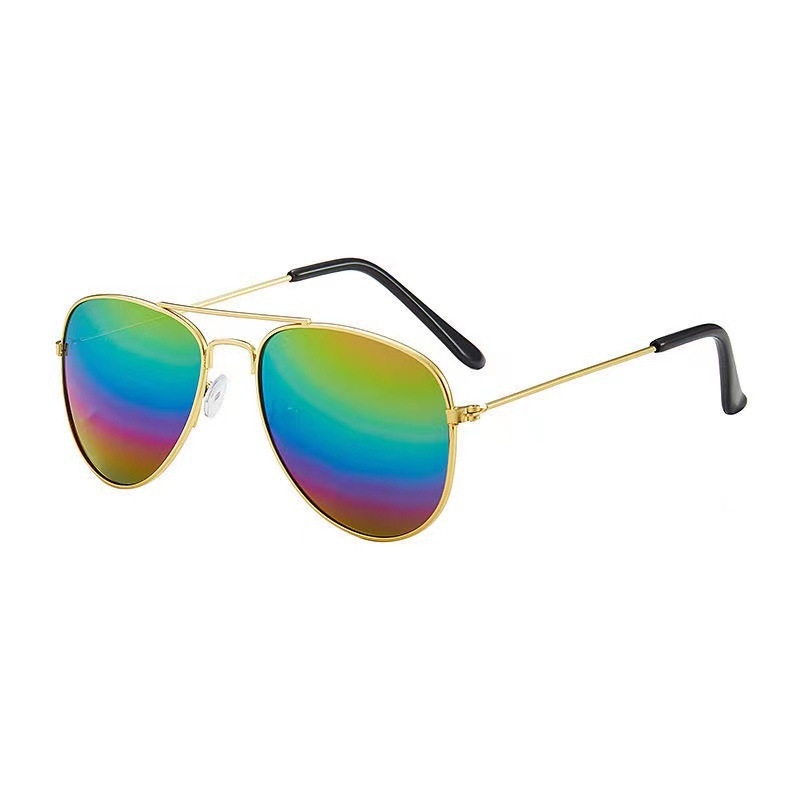 Cadre doré au mercure multicolore