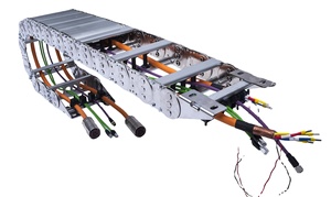 Tel hortum kablo tepsisi parça metal kanal sürükle zincirler çelik kablo koruma zinciri için CNC makinesi - Product Image 6