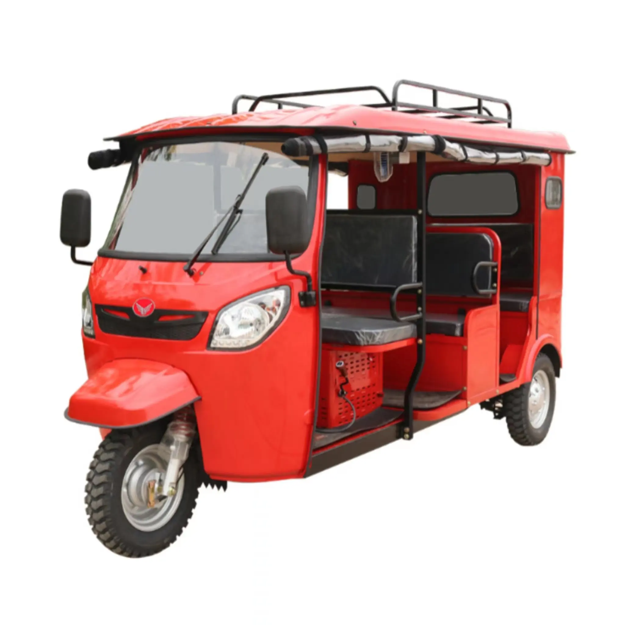 Gasolina Bajaj 6 pasajeros Tuk triciclo moto taxi gasolina venta caliente motocicleta tres ruedas scooter rickshaw en Tailandia