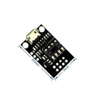 Placa de programación de desarrollo enchufable, Micro USB, ATtiny13A/ATtiny25 /ATtiny45/ATtiny85 - Product Image 2
