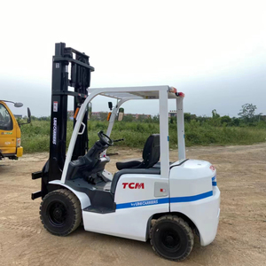 Ücretsiz teslimat! 3 ton kullanılan hidrolik geri çekilebilir çiftlik Forklift ışıkları ile iyi durumda dizel güç kaynağı ve çekirdek Motor - Product Image 5