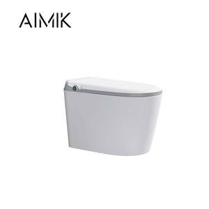 スマート高級バスルームトイレ家庭用壁掛けフローティングWCロンギートボウル付きリモコン高度機能 - Product Image 1
