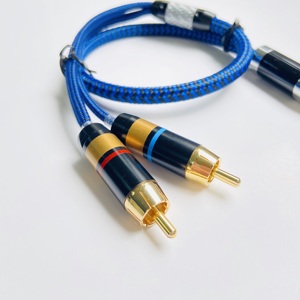 RCA分路器1RCA公转2RCA公头立体声音频电缆1RCA转2RCA分路器低音炮电缆 - Product Image 4