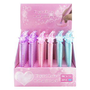 O & Q động vật theo chủ đề sáng tạo trong suốt dài cap khuyến mại nhựa bóng bút với biểu tượng tùy chỉnh mực lưu niệm quà Tặng văn phòng phẩm - Product Image 5