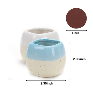 Forvet maçlar ile 2 seramik maç tutucu Set dekoratif Modern ev DecorBlue ve beyaz için bir kavanoz hediyeler maçlar - Product Image 6