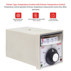 TED-2001Temperature <strong>Controller</strong> Available <strong>Temperature</strong> Adjustment Instrument-K Type 400 Degrees Celsius Relay <strong>Output</strong> 380V - Product Image 4