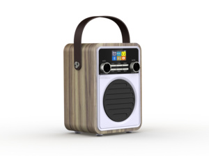 Tragbares Vintage-Radio mit DAB DAB FM-Uhr | USB/AUX, Kopfhörer anschluss, Sleep-Timer, Fernbedienung, 80 Presets - Product Image 6
