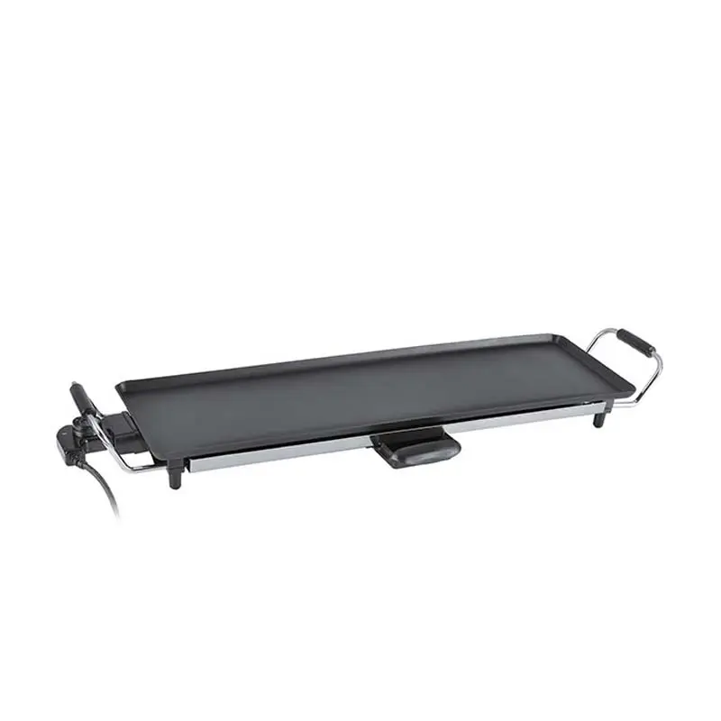 Parrilla eléctrica antiadherente para interiores, superficie de cocina de 70x23cm, 2000w