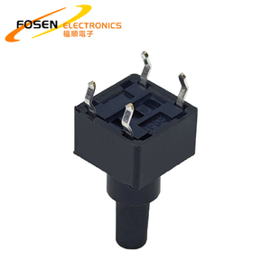 FOSEN tattile interruttore Smd 8*7.8 12V pulsante Micro interruttore AC 250V 1NO 250 ± 30gf <span class=keywords><strong>PCB</strong></span> foro piccolo pulsante interruttore tattile TS-3010A