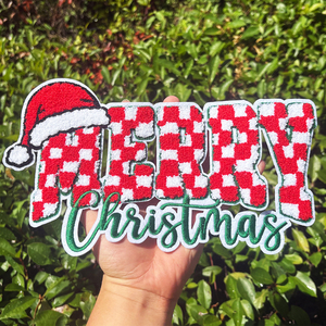 Nhiệt Báo Chí Sắt Trên Sequin Thêu Vá Tùy Chỉnh Thêu Giáng Sinh Gingerbread Holly Jolly Chenille Các Bản Vá Lỗi Cho Quần Áo - Product Image 3