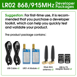 DX-SMART 868/915 Mhz LR02-SET LoRa-Daten übertragungs modul Langstrecken-HF-Funkstrom-Mental modul 8KM für Arduino Watchdog