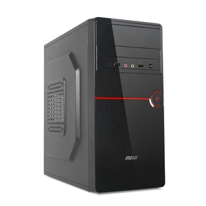 PC Desktop <strong>Computer</strong> Case Office Black with Front Panel Dual USB Dual HD AUDIO Rohs OEM Mid Tower PC Case - Product Image 1