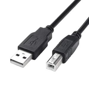 通用串行总线2.0 3.0聚氯乙烯夹克黑色1m黑色公对b型公充电和数据线，用于手机打印机电脑兼容性 - Product Image 1