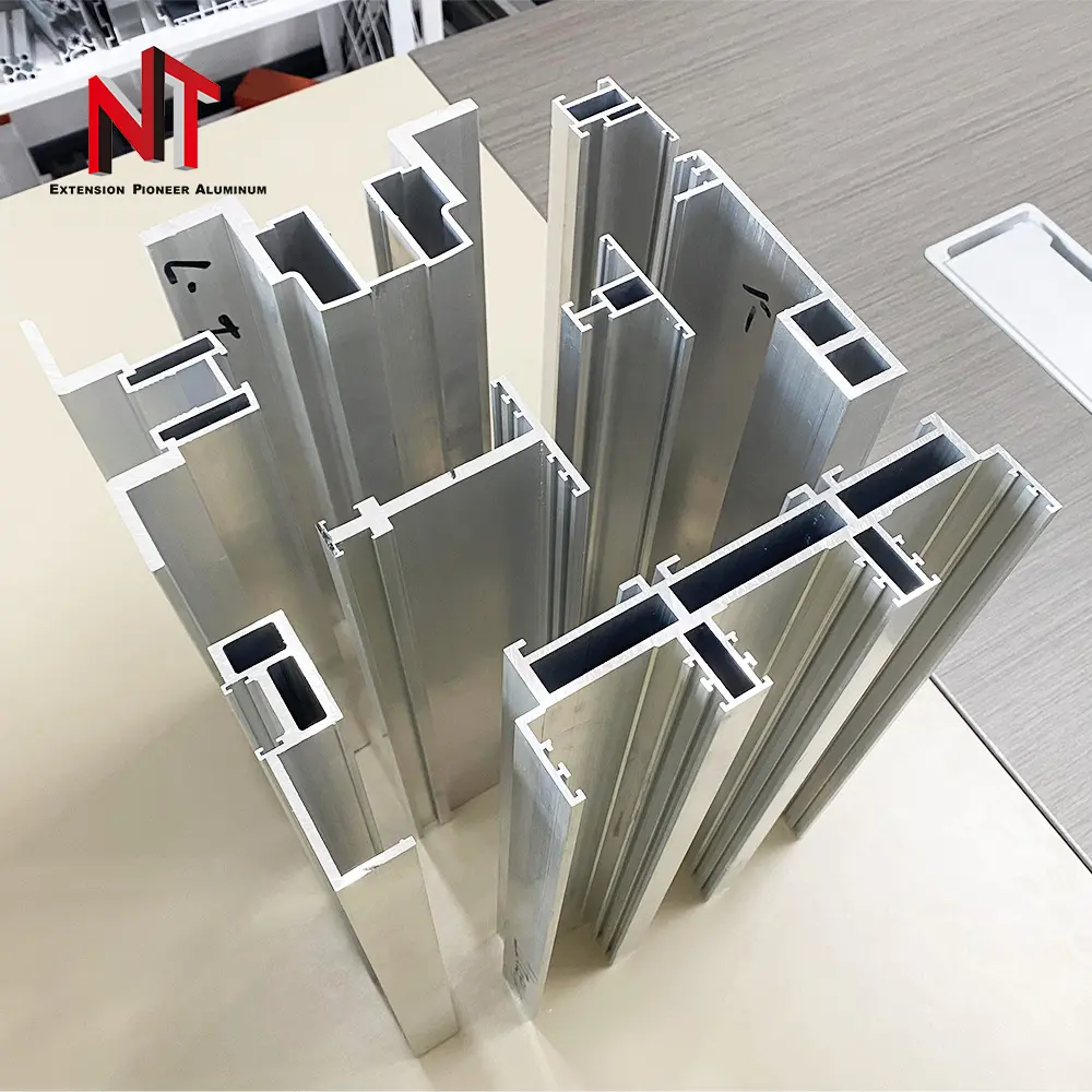 NT China manufacture high quality customized aluminum sliding profile push and pull extrusion frame