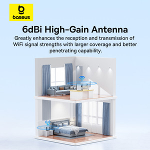 Conjunto de adaptadores WiFi para rede sem fio Baseus FastJoy Series 300Mbps