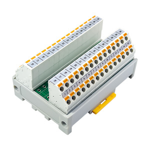 Shimede 30 canales 24VDC Bloque de terminales de doble capa en línea Enchufe tipo resorte Hecho de PC y nailon - Product Image 5