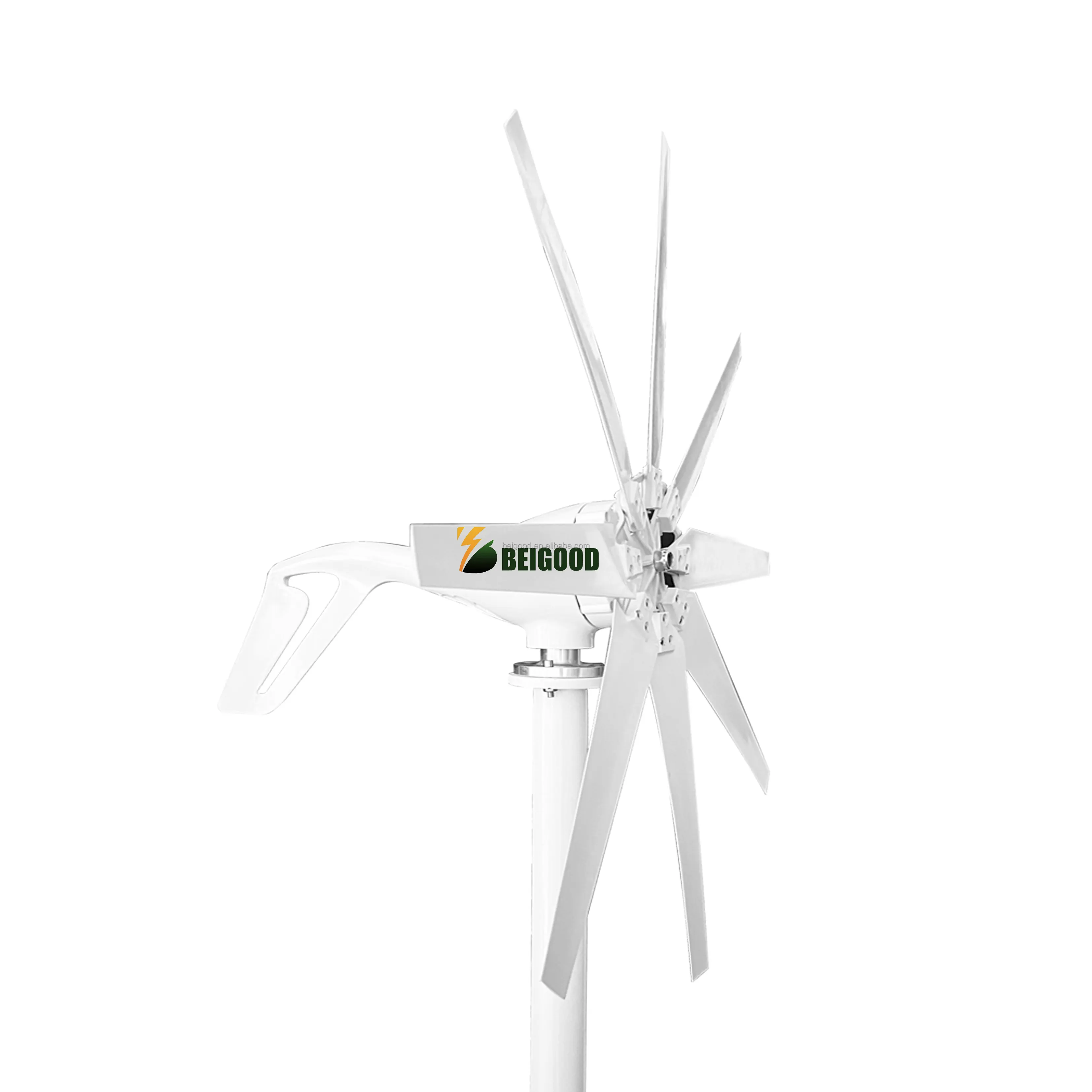 Turbina eolica 800w 1000W 5 lame tipo orizzontale uso domestico energia eolica