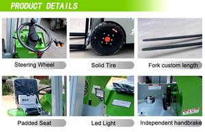 Multi <strong>Functional</strong> Lithium-ion Electric Forklift Truck Mini 3-point Forklift Truck 3 Ton for Warehouse <strong>Handling</strong> - Product Image 5