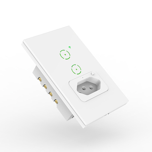 10 16A Tuya WiFi BR pannello di vetro Touch Timer telecomando elettrico 118 prodotti per la casa Smart dispositivi presa a muro con interruttore - Product Image 3