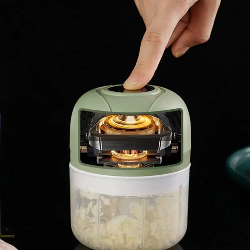 Draadloze Elektrische Knoflookmolen Mini-Keukenmachine Ui Groentehakselaar