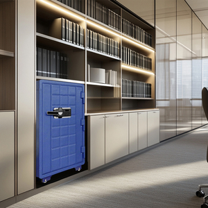 Da tùy chỉnh xem Winder an toàn hộp sang trọng điện tử kỹ thuật số vân tay chống cháy an toàn với đồ trang sức ngăn kéo - Product Image 5