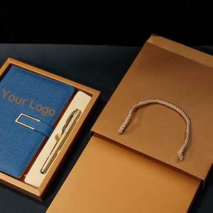 LABON-Agenda planificadora A5 con impresión de logotipo personalizado, cuaderno grueso para negocios, oficina y trabajo, conjunto de regalo - Product Image 2