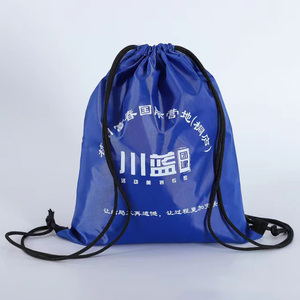 Y mochila Bolsas con cordón Venta al por mayor Tienda personalizada Gimnasio Deporte Logo Promocional Poliéster Nylon Impermeable A granel Bolsa de cuerda - Product Image 5
