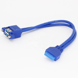 Motherboard Header 20 Pin Cable <strong>IDE</strong> 20PIN to Dual <strong>USB</strong> <strong>3.0</strong> Female Panel Mount Cable Computer <strong>USB</strong> Extension Cable - Product Image 3
