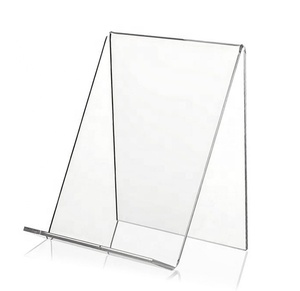 Rõ ràng Acrylic cuốn sách đứng hiển thị lớn giá giữ cuốn sách giá vẽ cho sách âm nhạc tấm tác phẩm nghệ thuật CD máy tính bảng dễ dàng hiển thị - Product Image 4