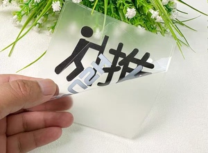 建筑窗户贴纸定制印刷乙烯基贴纸聚氯乙烯微穿孔玻璃门窗户贴纸 - Product Image 3