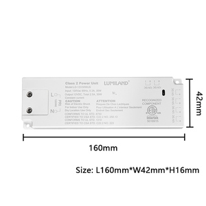 UL ETL Certificated Dupont Ports <strong>Input</strong> 120v Dc <strong>Output</strong> 12V 24V Plastic case Led Cabinet Light <strong>Strip</strong> <strong>Driver</strong> Led Power Supply - Product Image 5