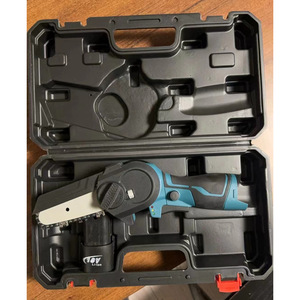 Toptan 18V lityum akülü elektrikli zincirli testereler ev küçük el testereleri için açık ağaç testere araçları ile iki pil - Product Image 6