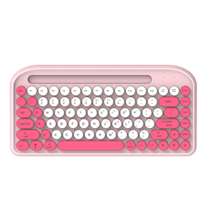 Directo de fábrica Mini para teclado Bluetooth con soporte de ranura en U portátil teclado de color para teléfono tableta portátil