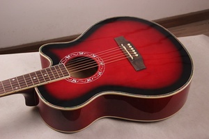 Fabrik OEM Gitarre akustisch elektrisch neues Modell 40 Zoll Akustik gitarre Linden Linde Material Cutaway Hochglanz Oberfläche - Product Image 3