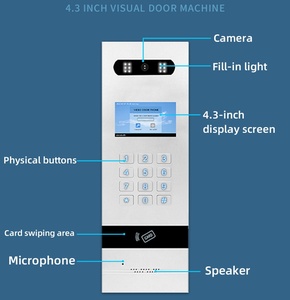 Sistema de seguridad de red IP a prueba de agua inteligente para el hogar Tuya, timbre Visual, visión nocturna, monitoreo móvil, desbloqueo remoto en la nube - Product Image 4