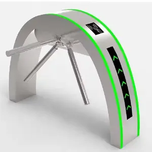 3-Arm-Drehkreuz-Sicherheitssystem für Fußgänger Stativ-Barrier-Tür aus Edelstahl mit Karten-Swipe-Zugangs kontrolle für den Eingangs ausgang - Product Image 4