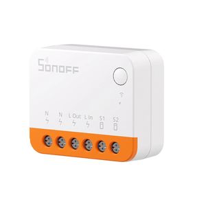 Sonoff Mini R4 Wi-Fi 2 yollu anahtarı akıllı ev İşleri R5 s-mate kablosuz kumanda Alexa Google ev Wifi anahtar modülü akıllı