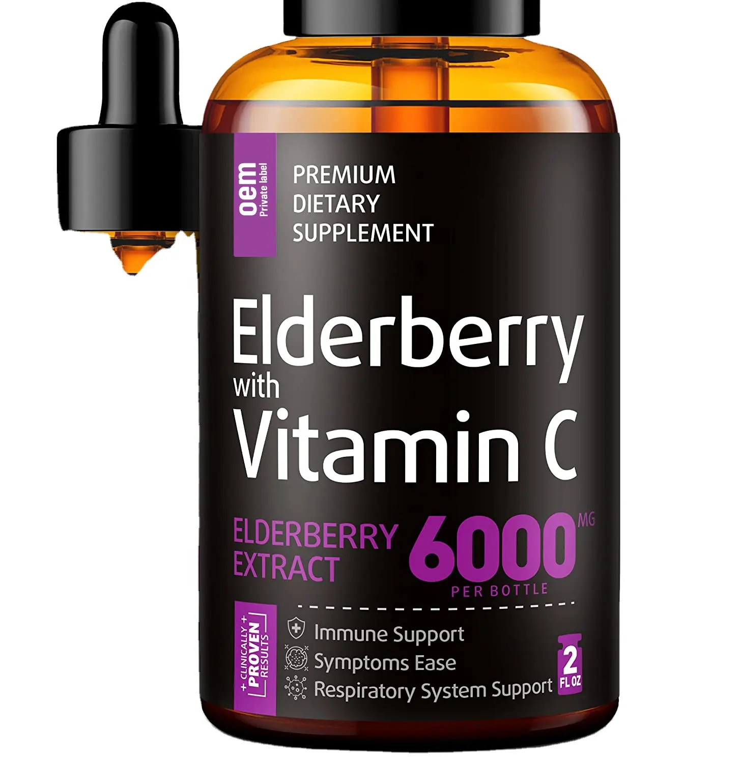 Vitamina c liposomal, líquido de Elderberry, vitamina c, gota para blanqueamiento