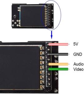 AKKダイバーシティRXレシーバーOLEDディスプレイFatshark G0gles RCFPVレーシングドローン用の2つのRXモジュールを備えた内蔵低電力ブザー - Product Image 1