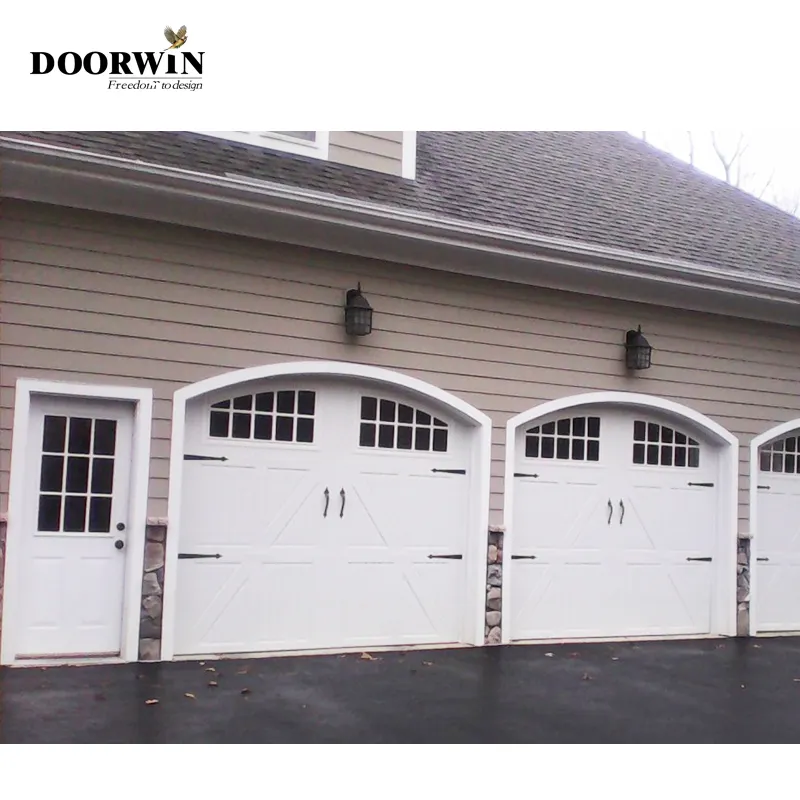 Customized Modern Design Aluminum Anti-theft Garage Door Residential Waterproofing Automatic Sectional Garage Door for Villa