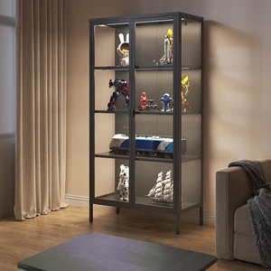 Nhà Máy Tùy Chỉnh Nhôm Khung Kính Bức Tượng Tủ Phòng Khách Hiển Thị Trường Hợp Tủ Cho Nhà Rượu Vang Phòng Ngủ - Product Image 1