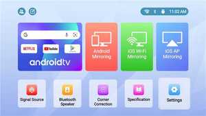 <span class=keywords><strong>Android</strong></span> TV 11 chính thức google-tv hệ thống 1200 ANSI wifi thông minh BT Home <span class=keywords><strong>Movie</strong></span> tự động tập trung Keystone được xây dựng trong <span class=keywords><strong>streaming</strong></span> ứng dụng chiếu - Product Image 6