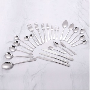 Giao Hàng Nhanh Nhà Hàng Cổ Điển Khách Sạn Dao Kéo 18/10 <span class=keywords><strong>Flatware</strong></span> Dao Bạc Muỗng Nĩa - Product Image 2