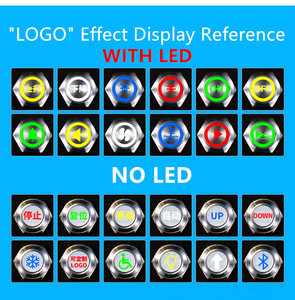 Stile corto 12MM/16MM/19MM/22MM/25MM/30MM/Touch pulsante tattile impermeabile uno due tre quattro colori interruttore a pulsante Led - Product Image 4