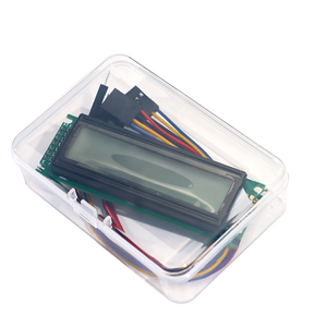 1602 LCD-Anzeige modul, monochromer Punkt matrix bildschirm mit I2C-Schnittstelle, inklusive DuPont-Kabel - Product Image 1