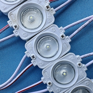 โมดูลไฟ LED แบบฉีดสำหรับสัญญาณตัวอักษร110V 220V AC อินพุต33mmX23mmX10mm SMD 3030 1 LED 1.5W 180lm เลนส์กระจาย - Product Image 1