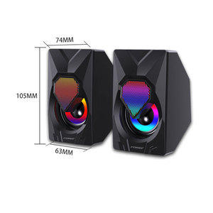 Excelente calidad de sonido Altavoz de PC portátil con cable Mini altavoz USB Rgb para Tablet Pc Juegos de escritorio - Product Image 6