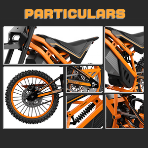 Super Offerta Moto da Cross Elettrica Ebike per Ragazzi ad Alte Prestazioni con Batteria al Litio 21700 da 60V 2500W - Product Image 3